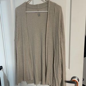 American Eagle waffle cardigan